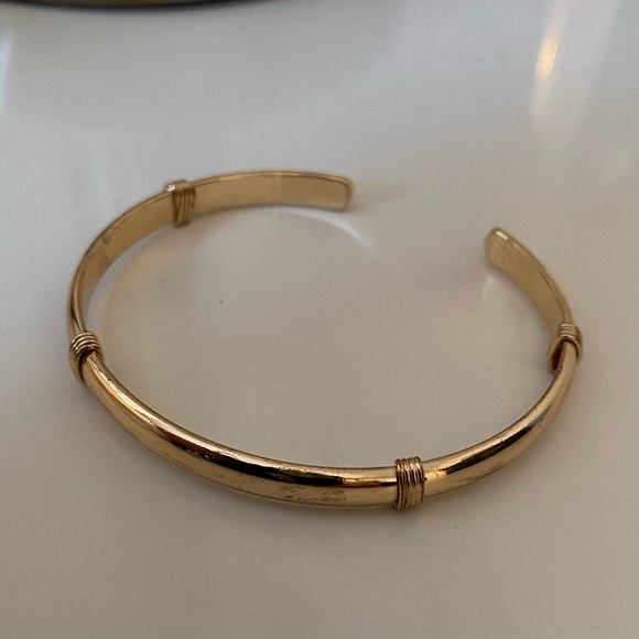 Gold Plated Cuff Bracelet - Picture 1 of 5